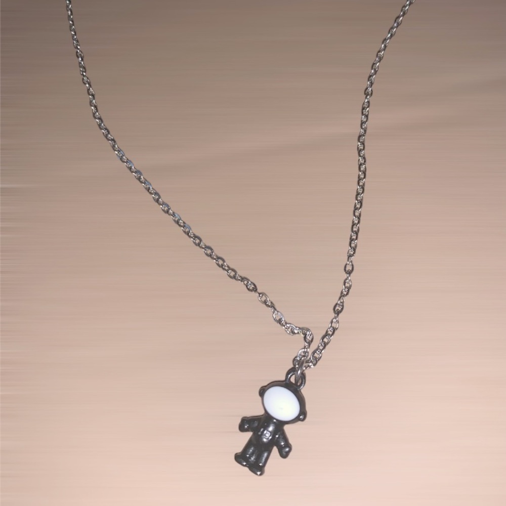 Astronaut Stainless Steel Necklace